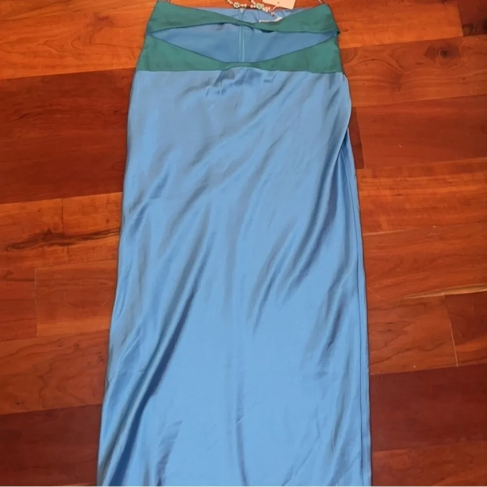 🩵 Riley Hubatka EXCLUSIVE x Peppermayo Azure Blue Mondello Maxi Skirt | 6 S